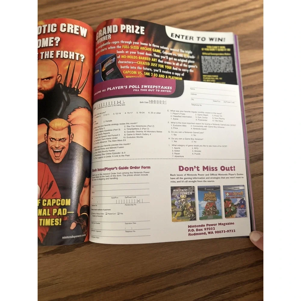 Nintendo Power Volume 162 Metroid Prime with Posters, Stickers and Comic